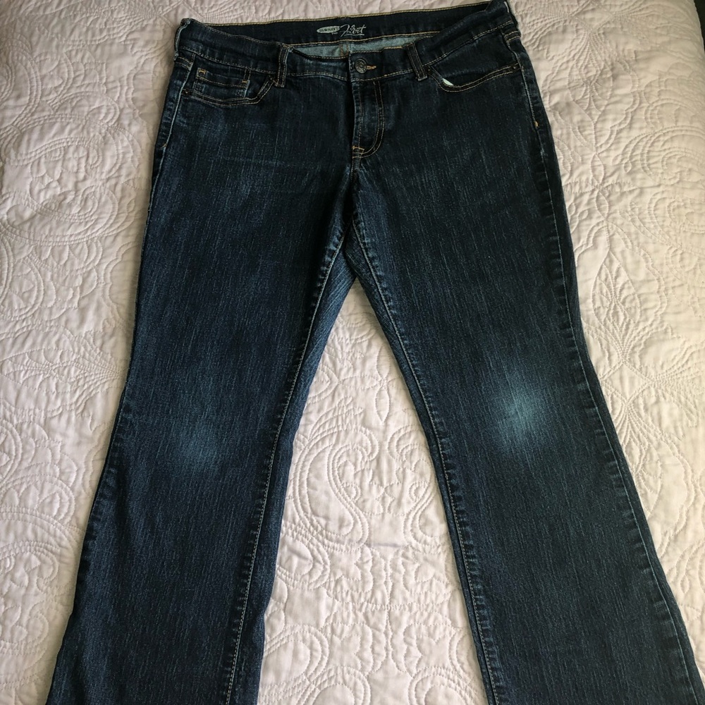 Old Navy “Flirt” Boot Cut Dark Wash Jeans Size 10